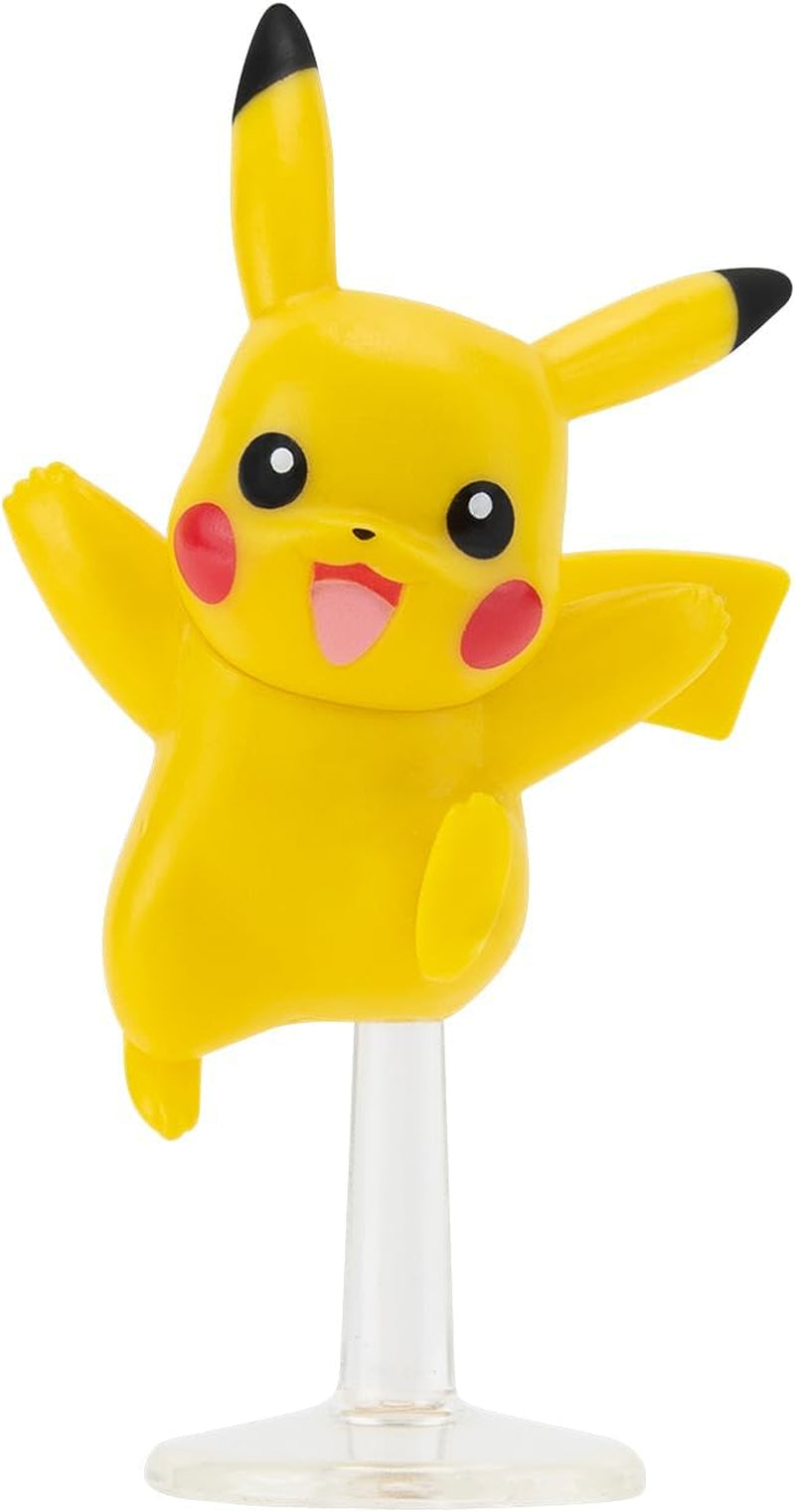 Pokémon PKW3402 - Battle Figure Multipack - 4-pack med Pikachu, Croc, Kwaks, Felori, officiella detaljerade figurer, 5 cm vardera Actionfigurer Naty Shop