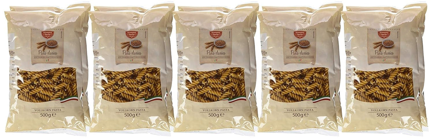 Fullkornspastaspiraler, förpackning om 10 st (10 x 500 g)