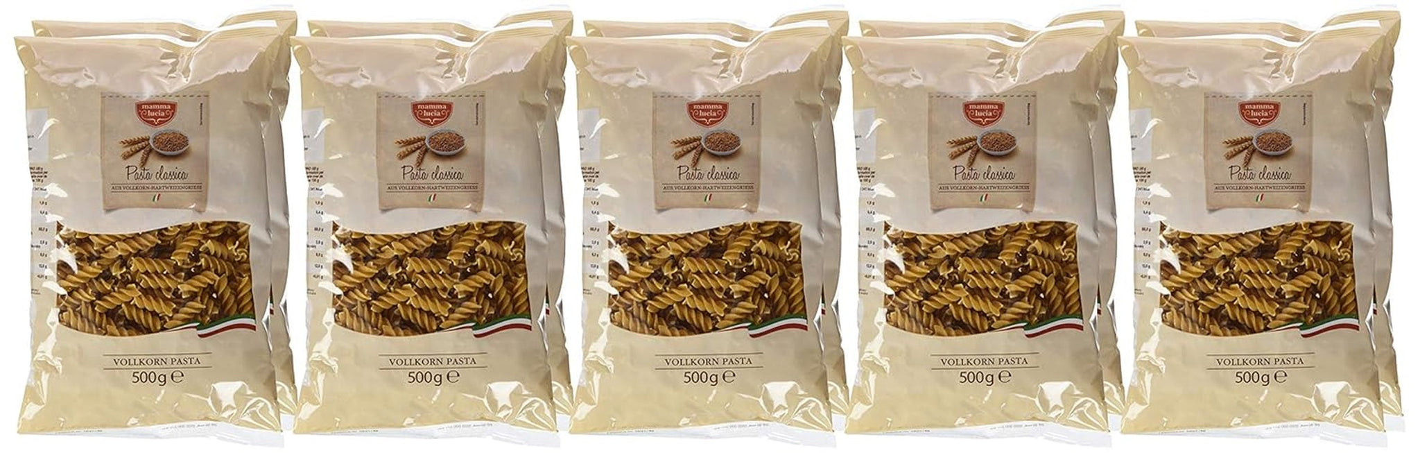 Fullkornspastaspiraler, förpackning om 10 st (10 x 500 g)