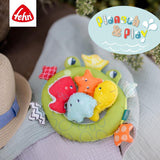Fehn groda badnät - Babybadleksak för badkar - Flytande vattenleksak för glatt badkul - Badleksak för spädbarn och småbarn från 0+ månader Babyleksaker Naty Shop