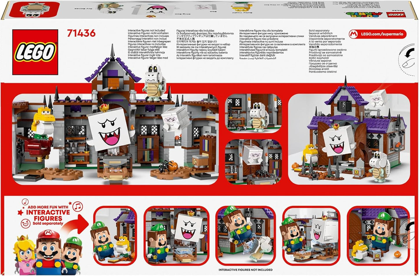 LEGO Super Mario King Buu Huu's Haunted House Kids Haunted House Nintendo Samlarset med Baby Yoshi-present för pojkar, flickor och spelare i åldern 8+ 71436 Byggset Besuche den LEGO-Store