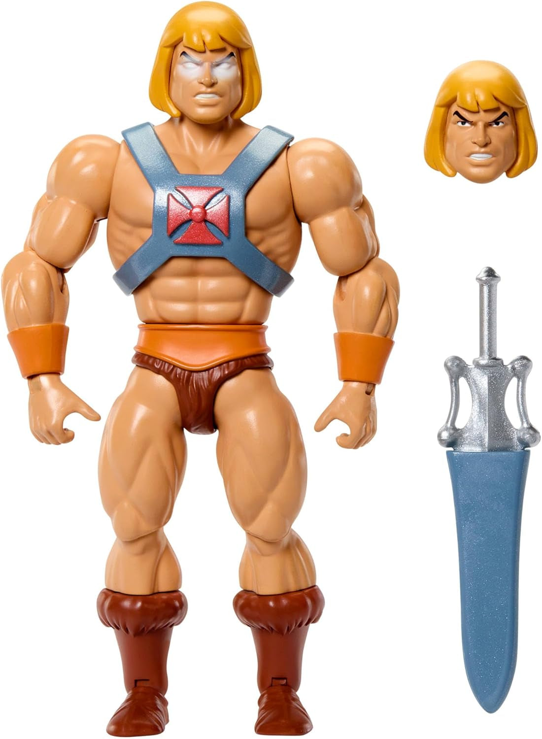 Masters of the Universe Origins Action Figure Faker från den tecknade kollektionen, cirka 14 cm lång, He-Man duplikat från 1980-talets TV-serie, detaljerad design och 16 rörelsepunkter, JBM82 Actionfigurer Naty Shop Standardtitel