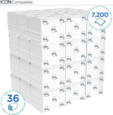 Kleenex enkelarks toalettpapper 8408, 2-lagers toalettpapper i bulkförpackningar, tillverkat av Fsc-certifierat papper, 36 förpackningar X 200 ark (7 200 ark)