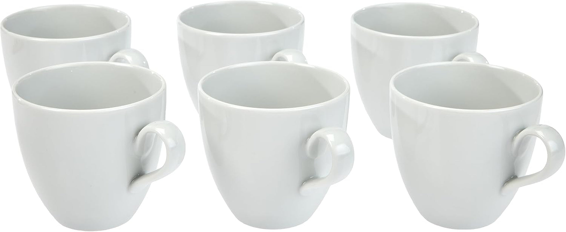 Alessi SG53/87 'Mami' Kaffee-Obertasse 6 Stück aus vit Porzellan 8,0 cm Durchmesser
