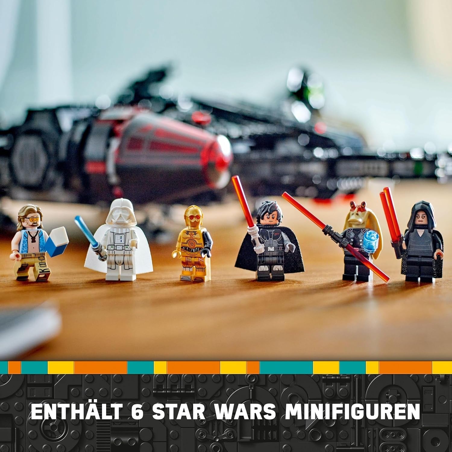 LEGO Star Wars Dark Millennium Falcon, Rymdskeppsset, Byggleksak för barn, Födelsedagspresent för pojkar, tjejer och fans, Äventyrsleksak 75389 Byggset Besuche den LEGO-Store