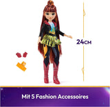 Unicorn Academy Valentina Doll - originaldockan från den populära Netflix-serien, är 24 cm lång och har 5 tillbehör för fantasifullt rollspel, för barn från 4 år och uppåt