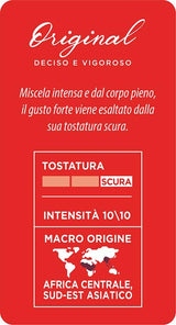 Caffè Mauro Torrefazione Kaffee Komposterbara Pods, Recyclebar Verpackung, Original Mischung - 100 stück - Intensität 10/10 - Kompatibel med ESE System Papier Pads 44 mm