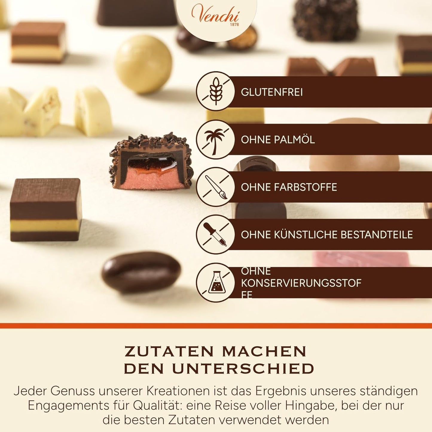 Venchi – Chocoviar Gianduia, praliner i 1 kg påse, Gianduia choklad tillverkad exklusivt med "Piemonte skogshasselnötter", glutenfri, utan konstgjorda färgämnen och utan konserveringsmedel