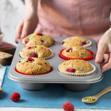 Bricka 6 Jumbo Muffins Ø 9 Cm - 34 X 22 X 4,5 cm Bakformar och plåtar Naty Shop