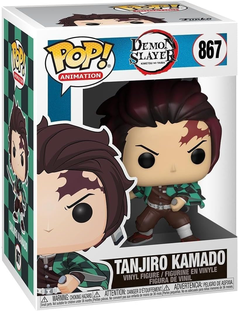 Funko Pop! Animation: Demon Slayer - Tanjiro Kamado - Vinyl Samlarfigur - Presentidé - Officiell handelsvara - Leksaker för barn och vuxna - Animefläktar - Actionfigur Samlarmodell Figur Naty Shop Tanjiro Kamado