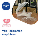 MAM Stillhütchen Größe S (Ø 17 Mm) Im 2Er-Set, Extra Weiche Brusthütchen Zum Schutz Beim Stillen, Brustwarzenschutz Für Maximalen Hautkontakt Zwischen Mutter Und Kind Accessories Mat och Amning Bebe Naty Shop