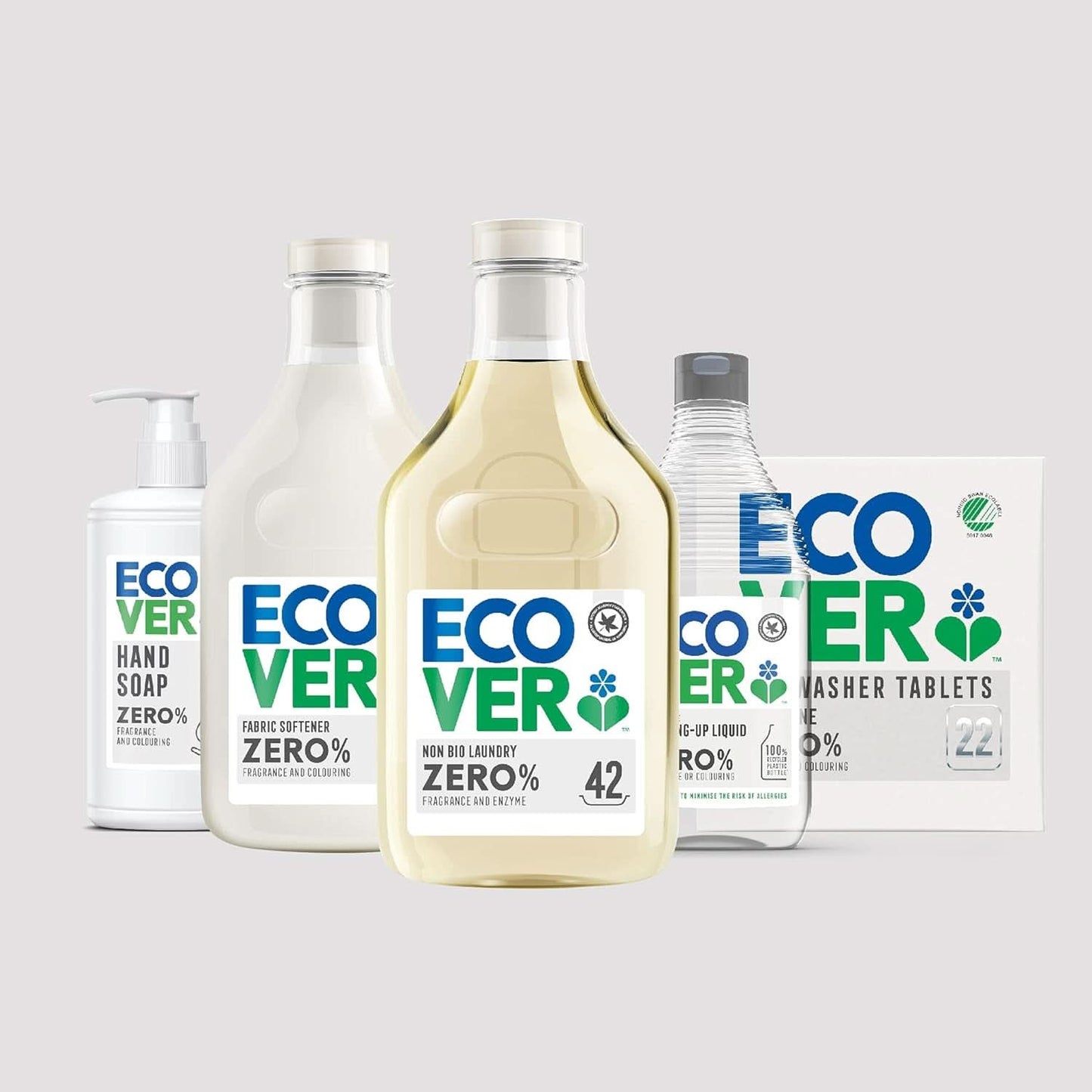Ecover ZERO Allt-i-ett, diskmaskinskapslar (25 Tabs/500 gram) Köksdiskmedel Naty Shop