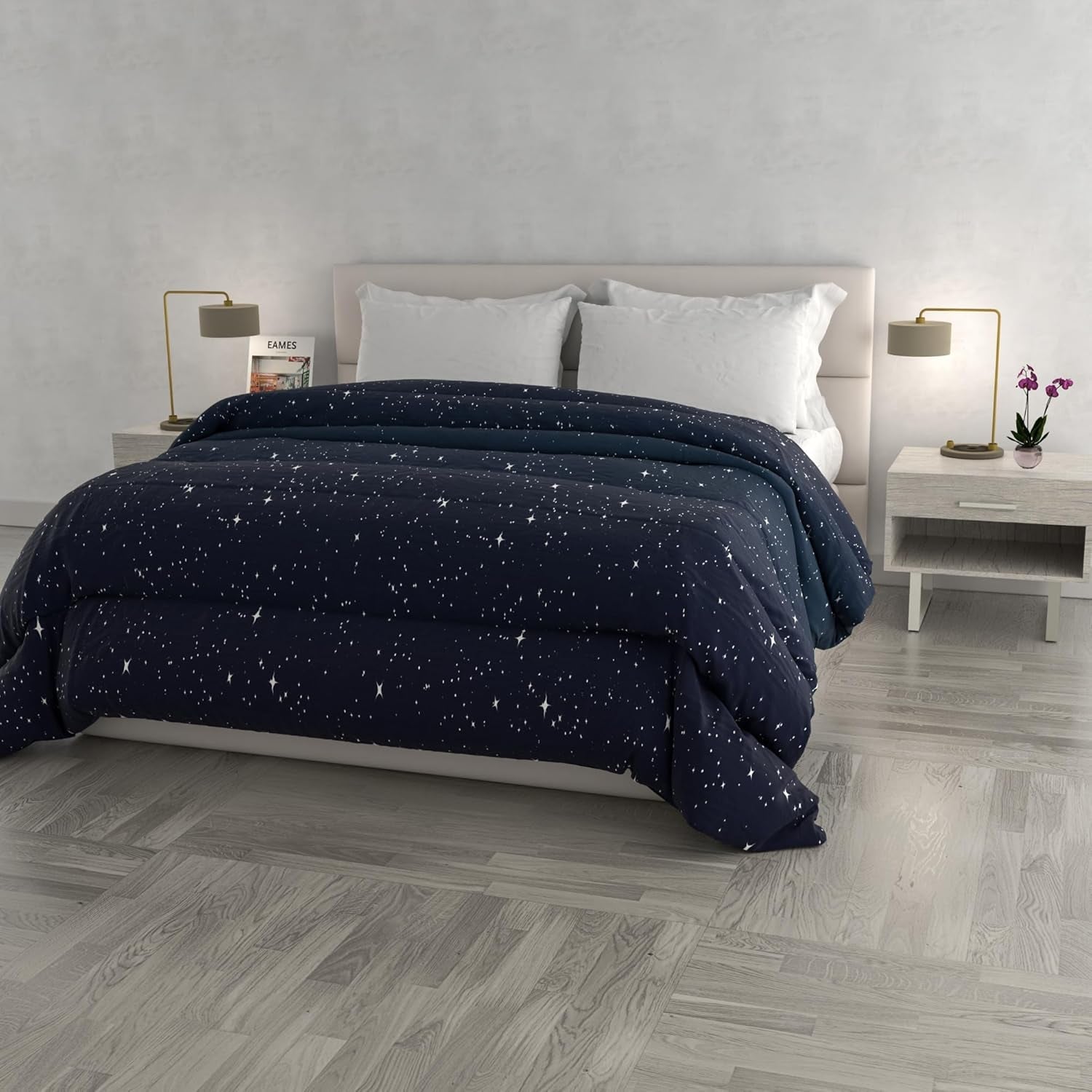 Moderiktigt vintertäcke, Florence, 260X260Cm Täcken och täcken Naty Shop Stars 260X260Cm