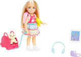 Barbie Chelsea docka och tillbehör 6-delad reseset för valp inklusive hundbur HJY17