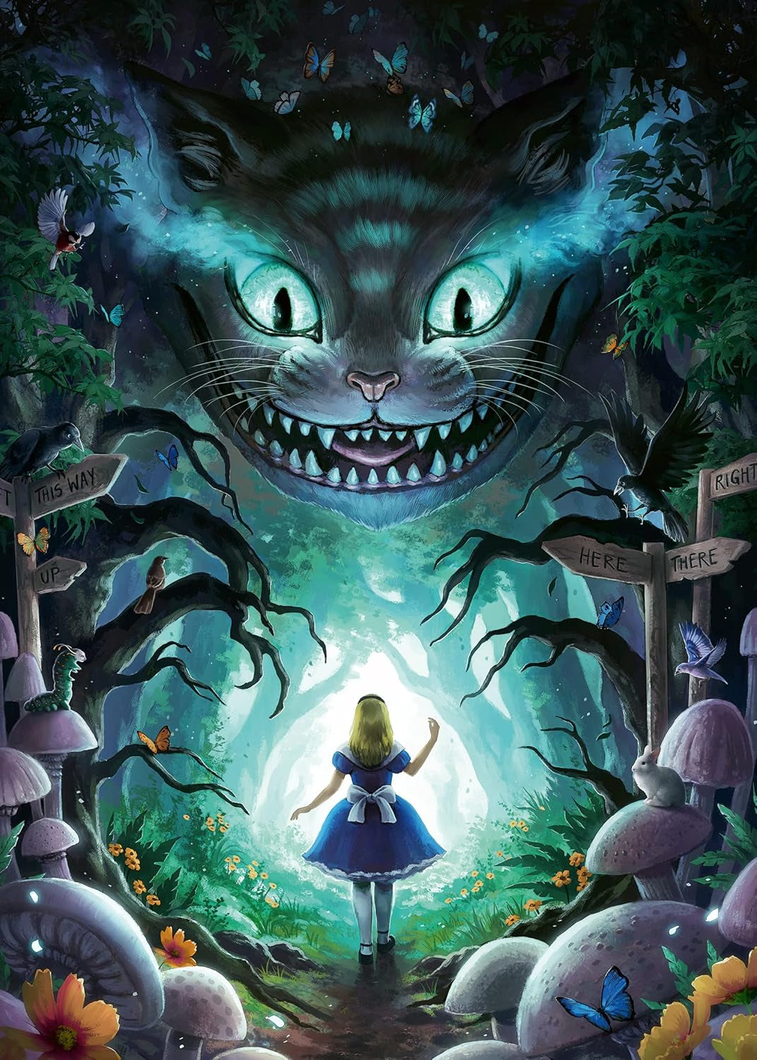 Ravensburger Puzzle 12000526 - Alice's Adventures - 1000-bitars pussel för vuxna och barn från 14 år, Puzzle Naty Shop Gammal version