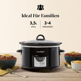 Crockpot digital slow cooker, 3,5 L (3 till 4 personer), CSC113X Slow Cooker Naty Shop
