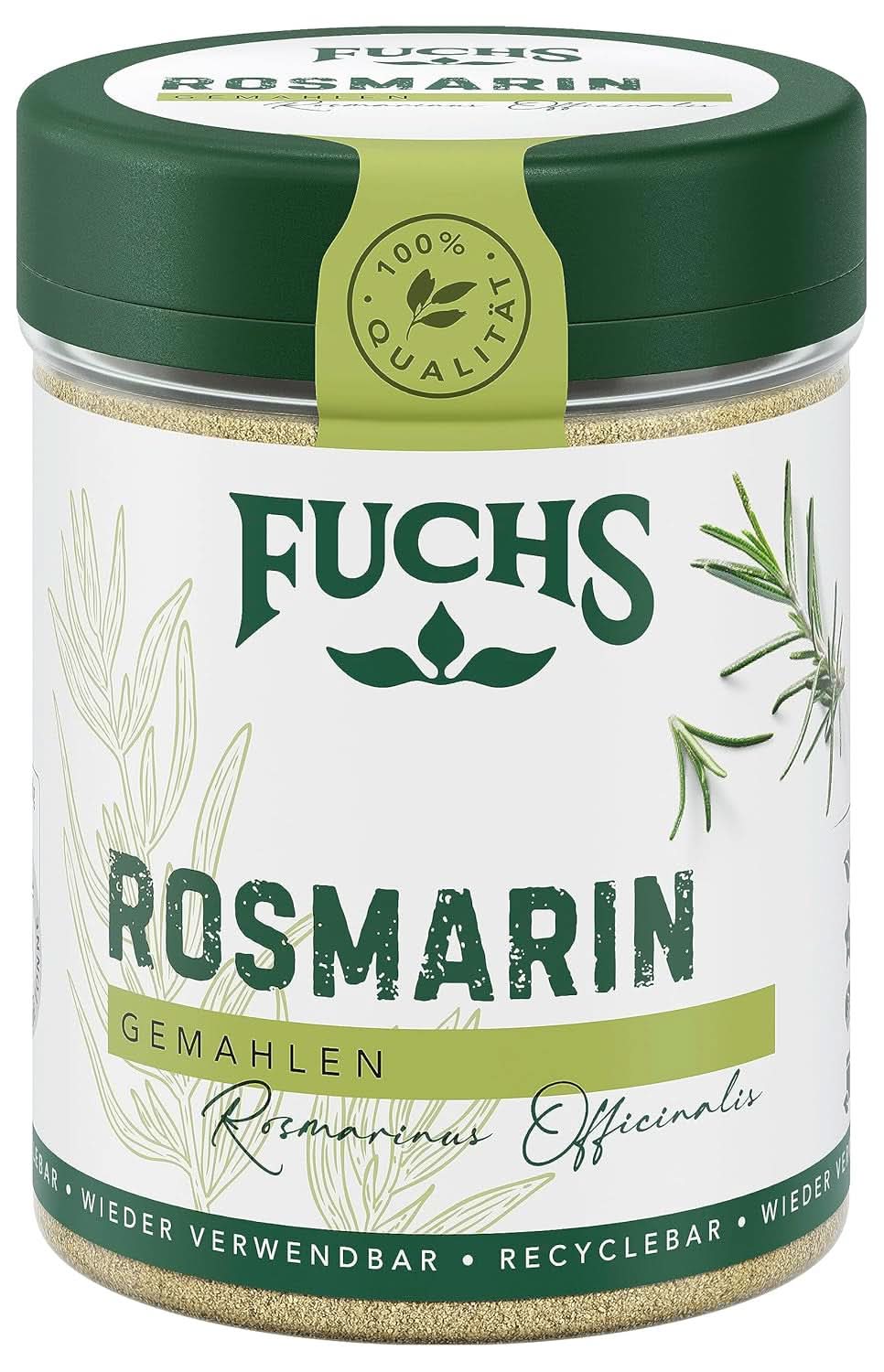 Fuchs - Mald rosmarin - För att smaksätta fisk, kött och grönsaker, 30 gram Condimente Naty Shop