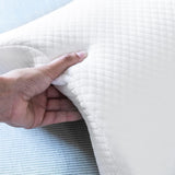 InnovaGoods - Viskoelastisk halskudde för par, Ergonomisk design för paravslappning, Memory-skum för tryckavlastning, Avtagbart överdrag, Vit, 36 x 12,5 x 30,5 cm, Memory-skum