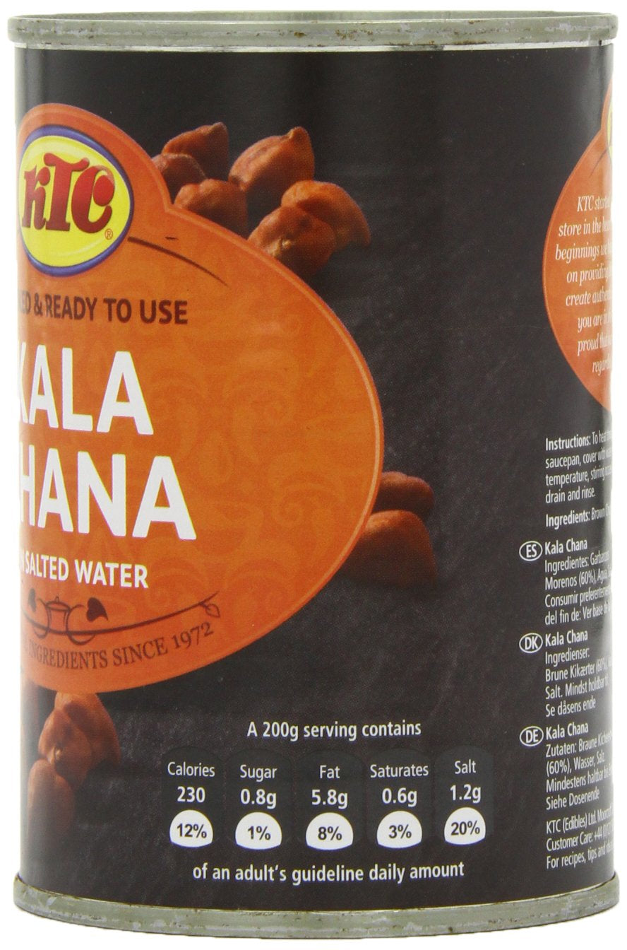 - Bruna kikärtor (på burk), förpackning om 12 st (12 x 400 g)