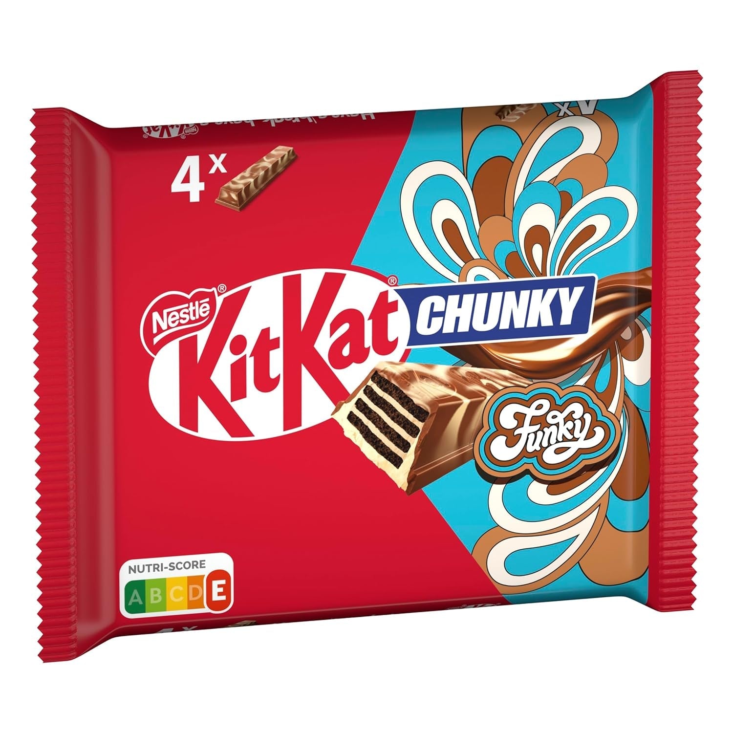 Nestlé Chunky Funky Crispy Wafer i Mjölkchoklad Multipack 2-pack (4 x 40g vardera)