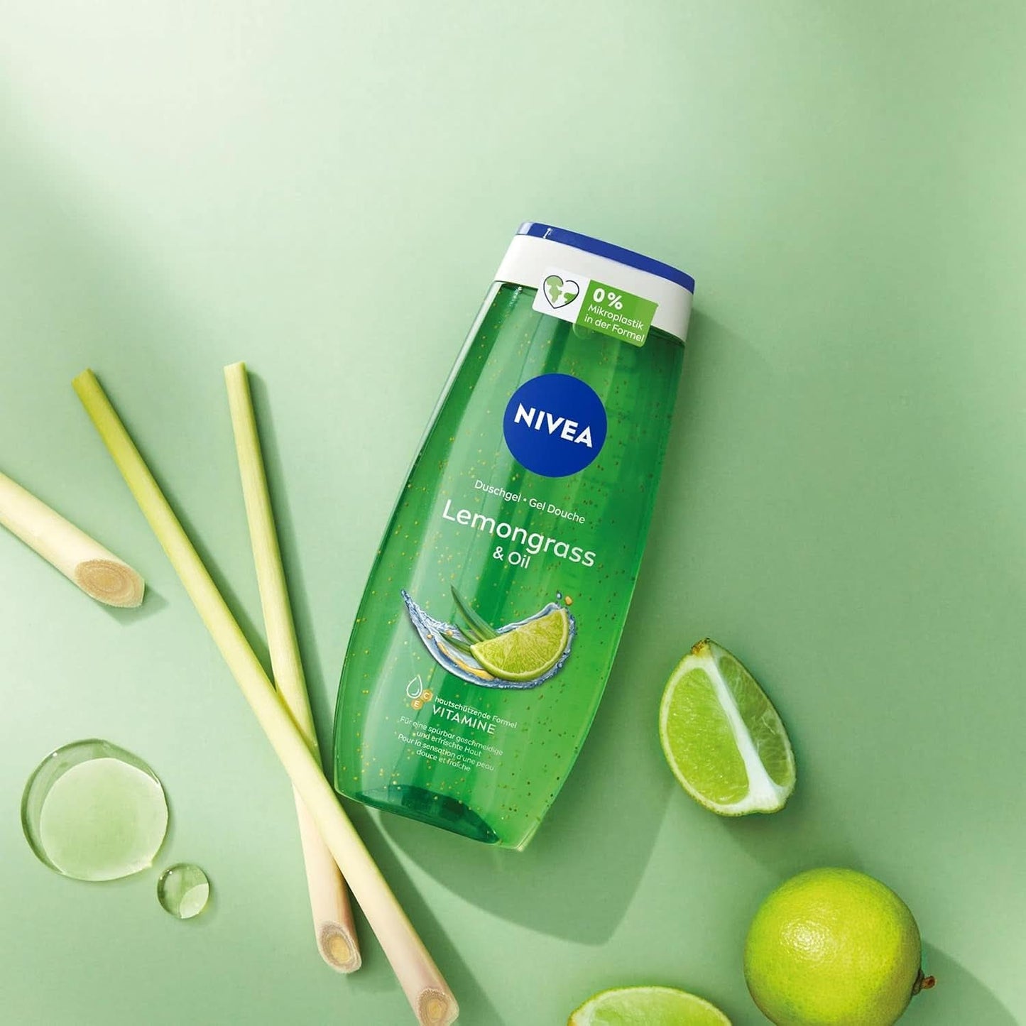 NIVEA Lemon Grass And Oil duschtvål, 250 ml dusch och bad Naty Shop