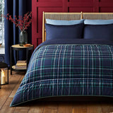 Night Lark Täcken och örngott Set 10,5 Tog Enkelsäng Klassisk Röd Tartan Lyx Sängkläder Allergivänligt Maskintvättbar Naty Shop Klassiska Marinblå Tartan Täcken och täcken Enkelsäng