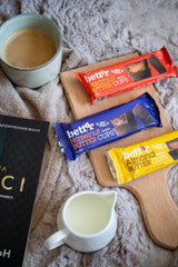 Bett'r Guilt-fria ekologiska hasselnötssmörblommor. 100% vegansk, glutenfri och laktosfri - 12 x 39 g