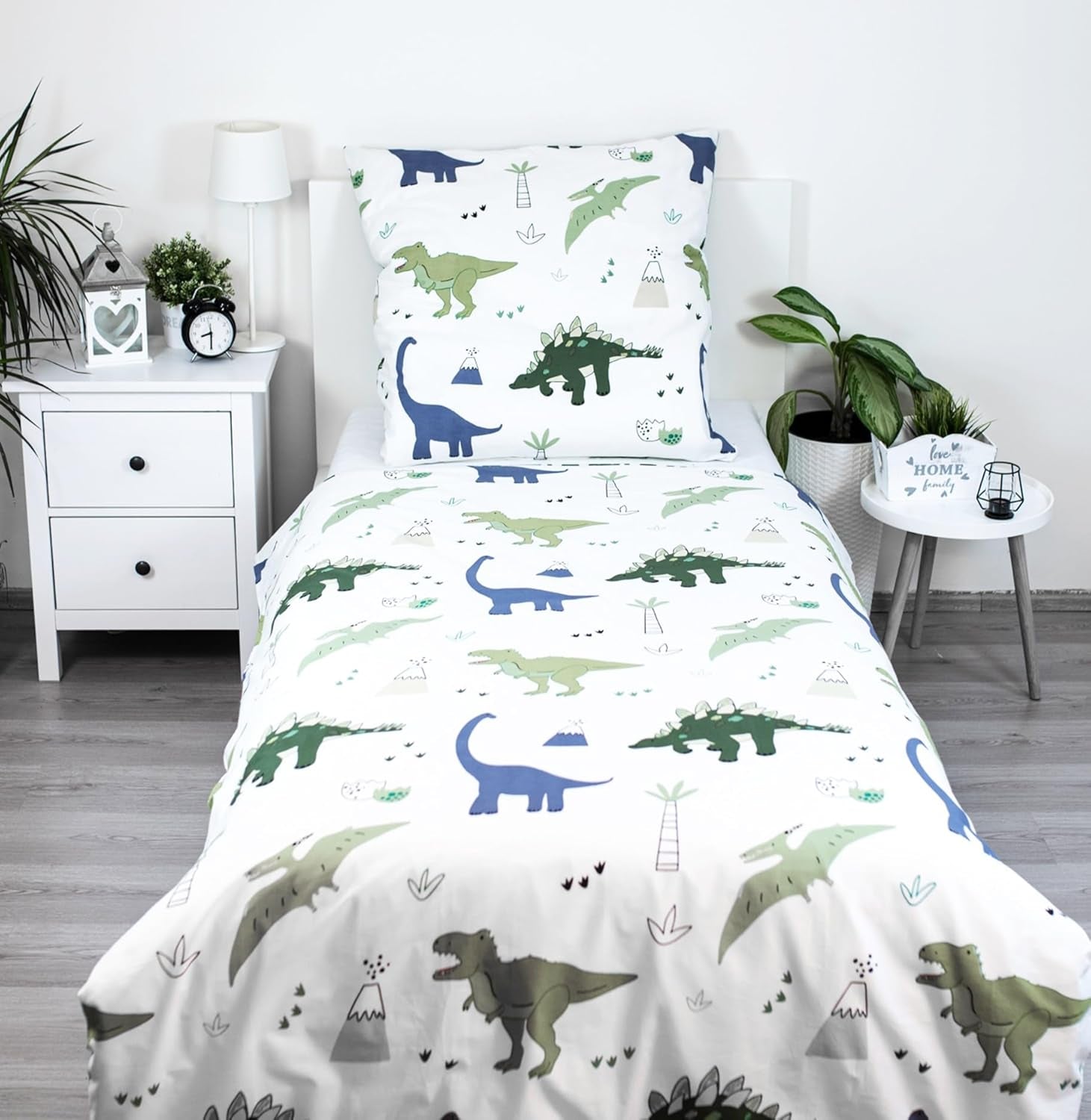 Sängkläder för barn, vändbara, Dinosaurier Sängkläder - barn Naty Shop Standardtitel