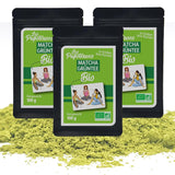 | Matcha ekologiskt pulver 100 g | Grönt te Matcha Powder Ceremoniell Grade | 100 % naturlig och premiumkvalitet | Avgiftande te | Kompatibel med Matcha set, skaft, skål och glas.