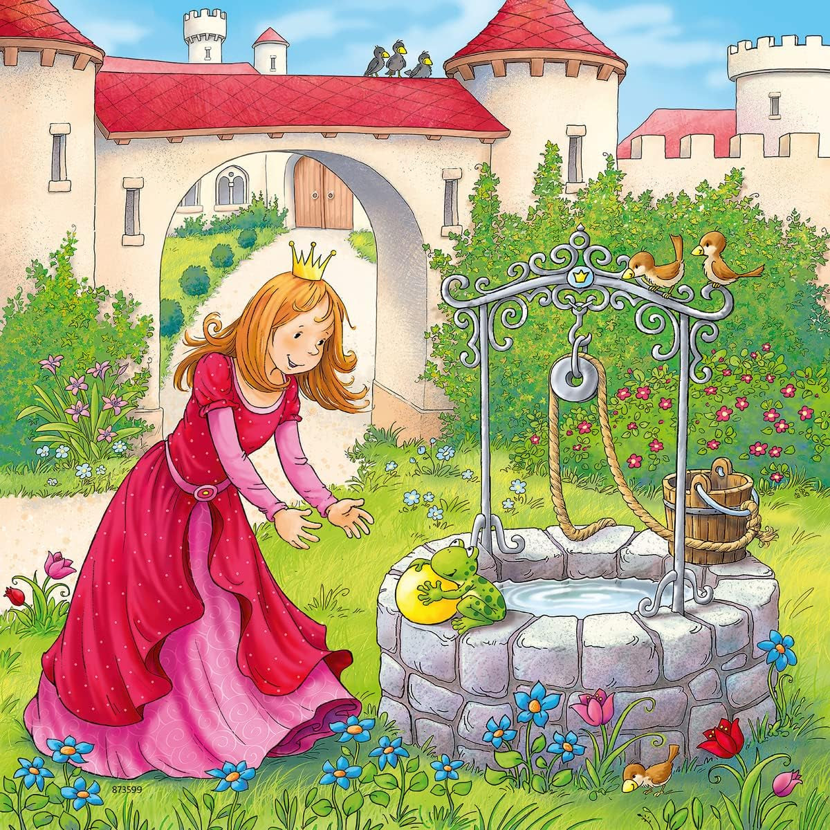 Ravensburger Pussel för barn - 08051 Rapunzel, Rödluvan och Grodkungen - Pussel för barn 5 år och äldre, med 3X49 bitar Puzzle Naty Shop