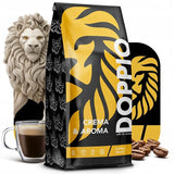 Doppio Cream & Flavor 1KG | Kaffebönor 80% Arabica och 20% Robusta | med toner av kakao, nötter och kola | Färsk och medelstekt, låg syra | för espresso | Blue Orca Coffee