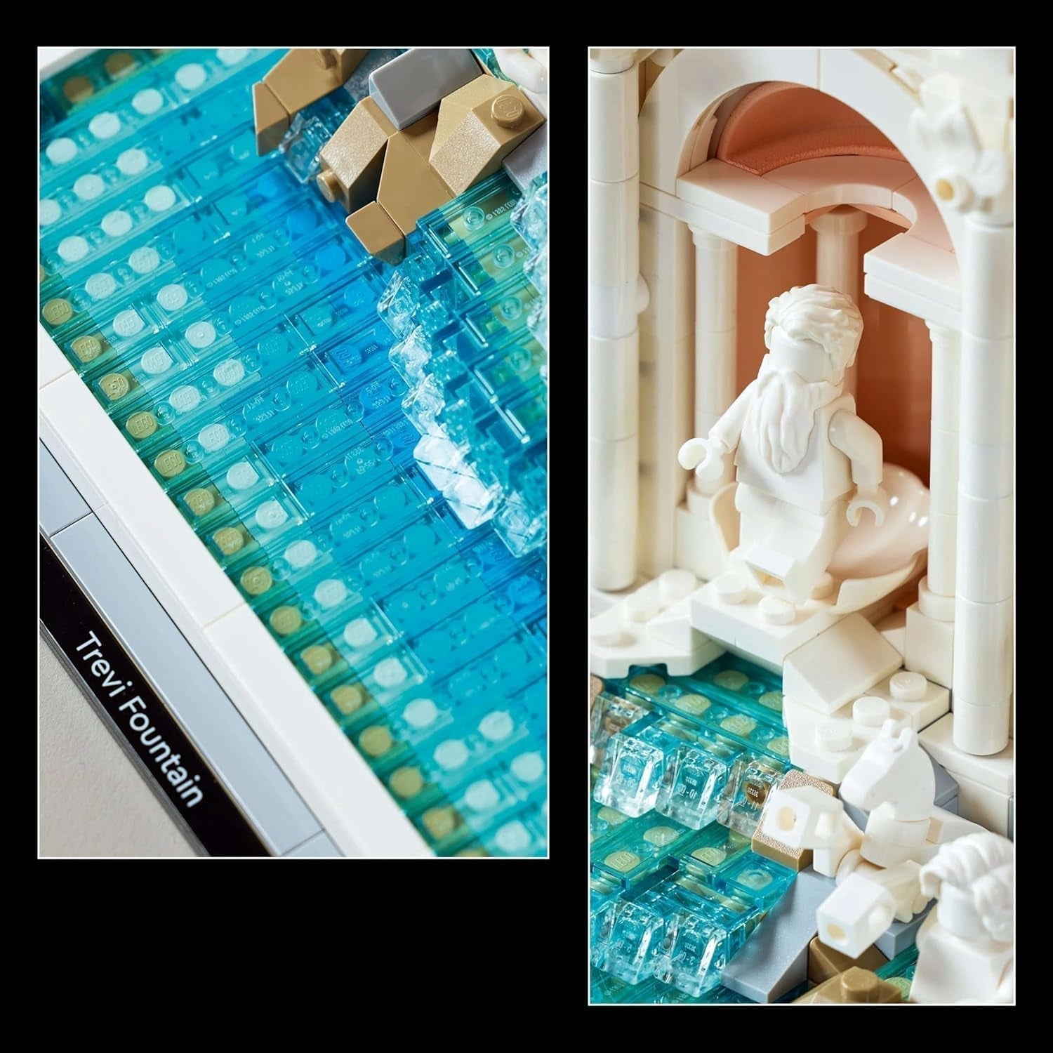 LEGO Architecture Fontana di Trevi - Modell av ett landmärke i Rom med minifigurer skulpturer - samling för kontor och vardagsrum - present till vuxna och arkitekturälskare 21062 Byggset Besuche den LEGO-Store