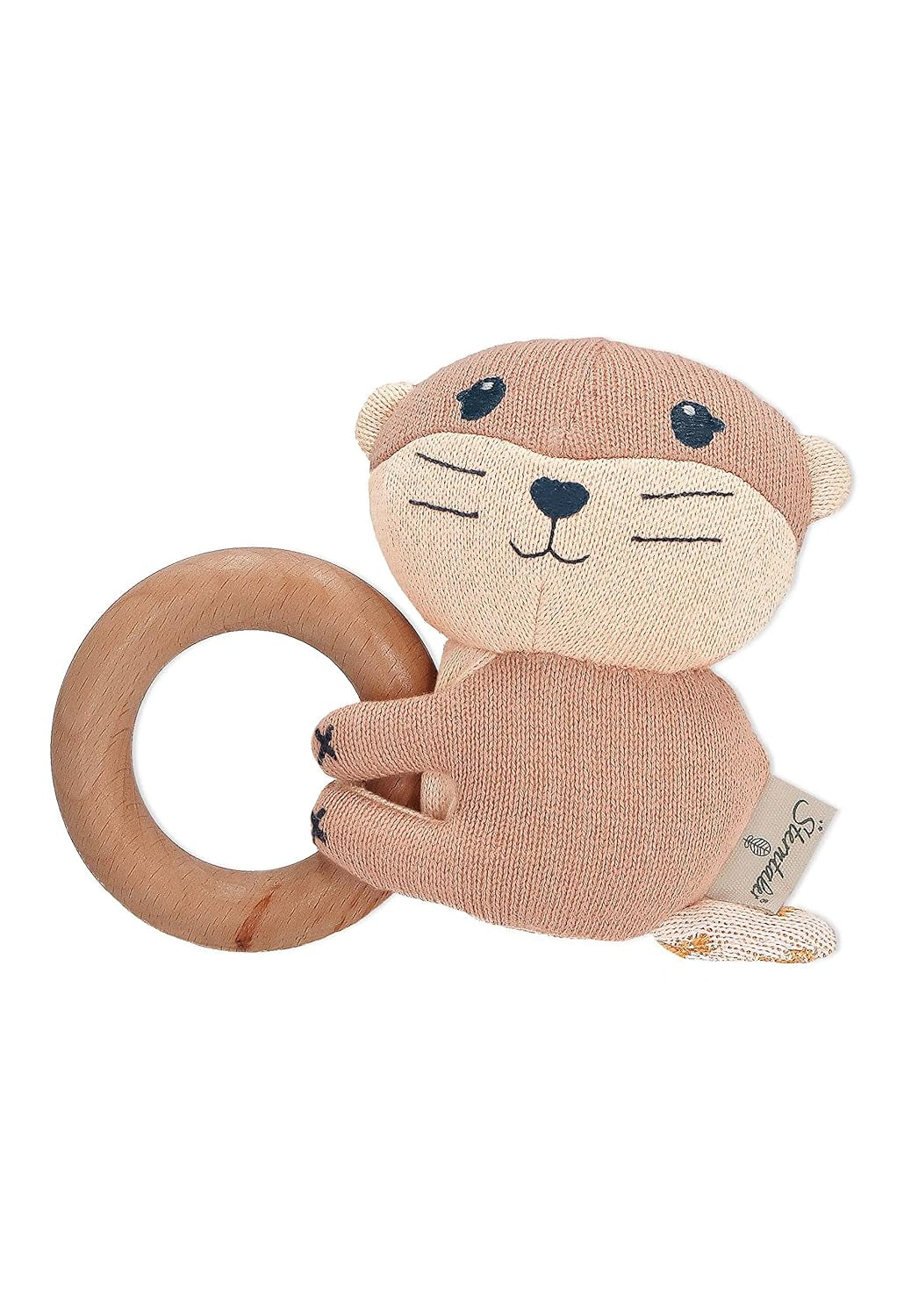 Sterntaler Baby Jungen Greifling Baby Holz Greifling Otti - Babyleksak, gripleksak, gripleksak Trägripring för barn - ekologiska babyleksaker Naty Shop Standardtitel