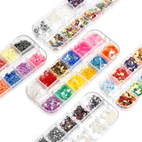10 lådor Nail Rhinestones Kit, multifunktionella tillbehör med 1 pincett, dekorativa diamanter, kristaller, pärlor, ädelstenar, färgglada, blandade, hästögon, metalliska stenar, för DIY-nageldekorationer