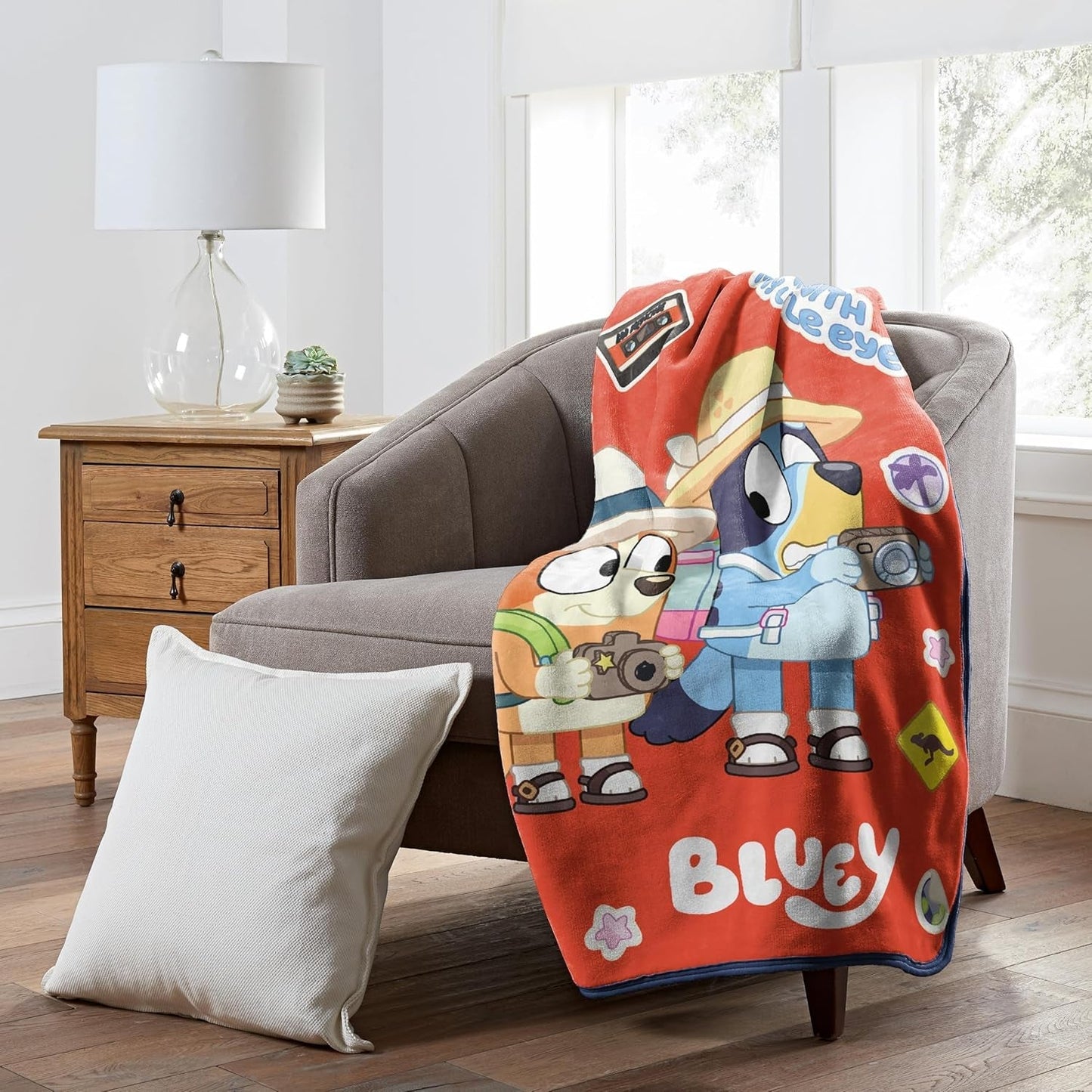Northwest Bluey Silk Touch filt, 116,8 X 152,4 Cm, Roadtrip Northwest sängar och filtar