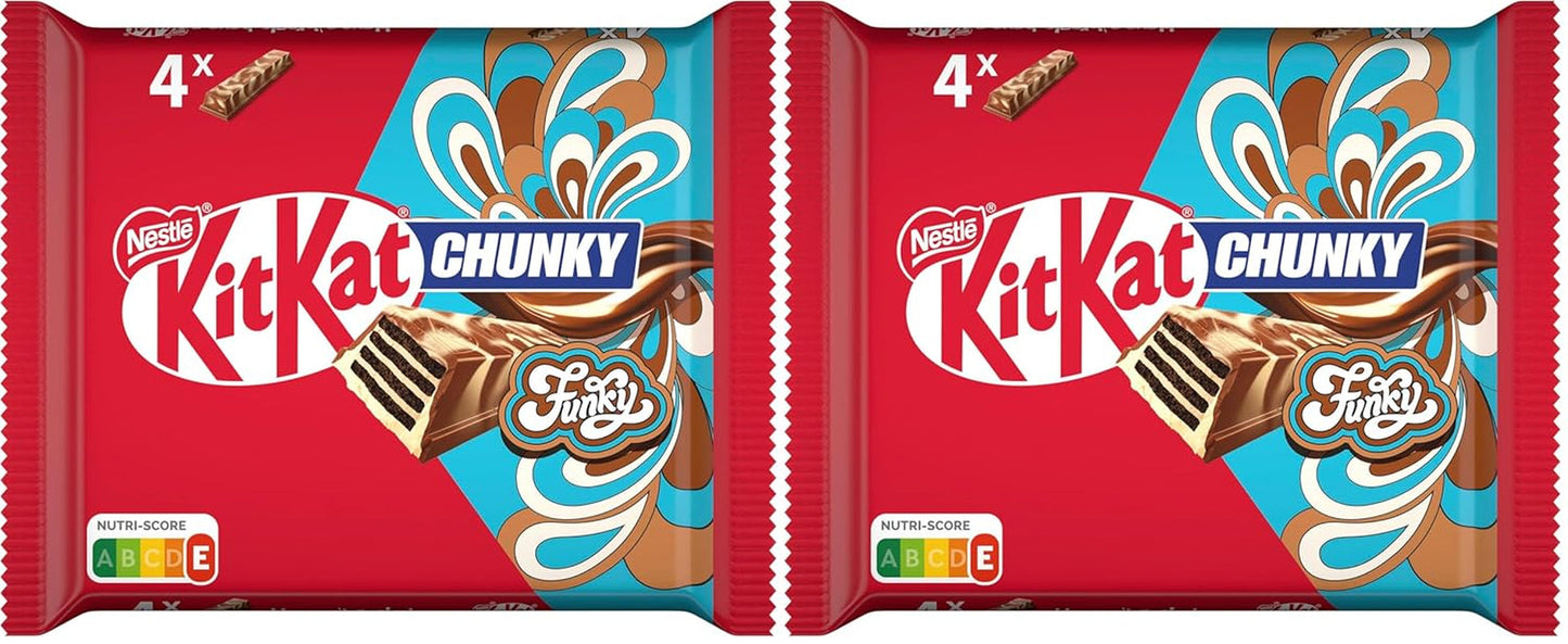 Nestlé Chunky Funky Crispy Wafer i Mjölkchoklad Multipack 2-pack (4 x 40g vardera)