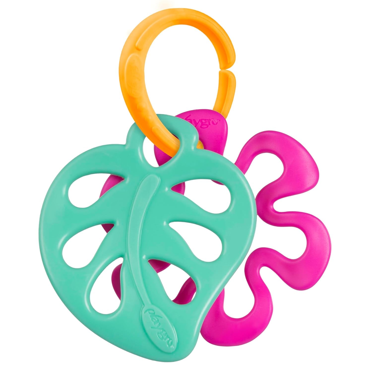 Playgro Clip Clop Sensory Garden Activity Present Pack - Sensorisk trädgårdsleksak för bebisar från 0 månader - Interaktiv leksak med skallror, bitring och barnvagnsvän - 4 stycken
