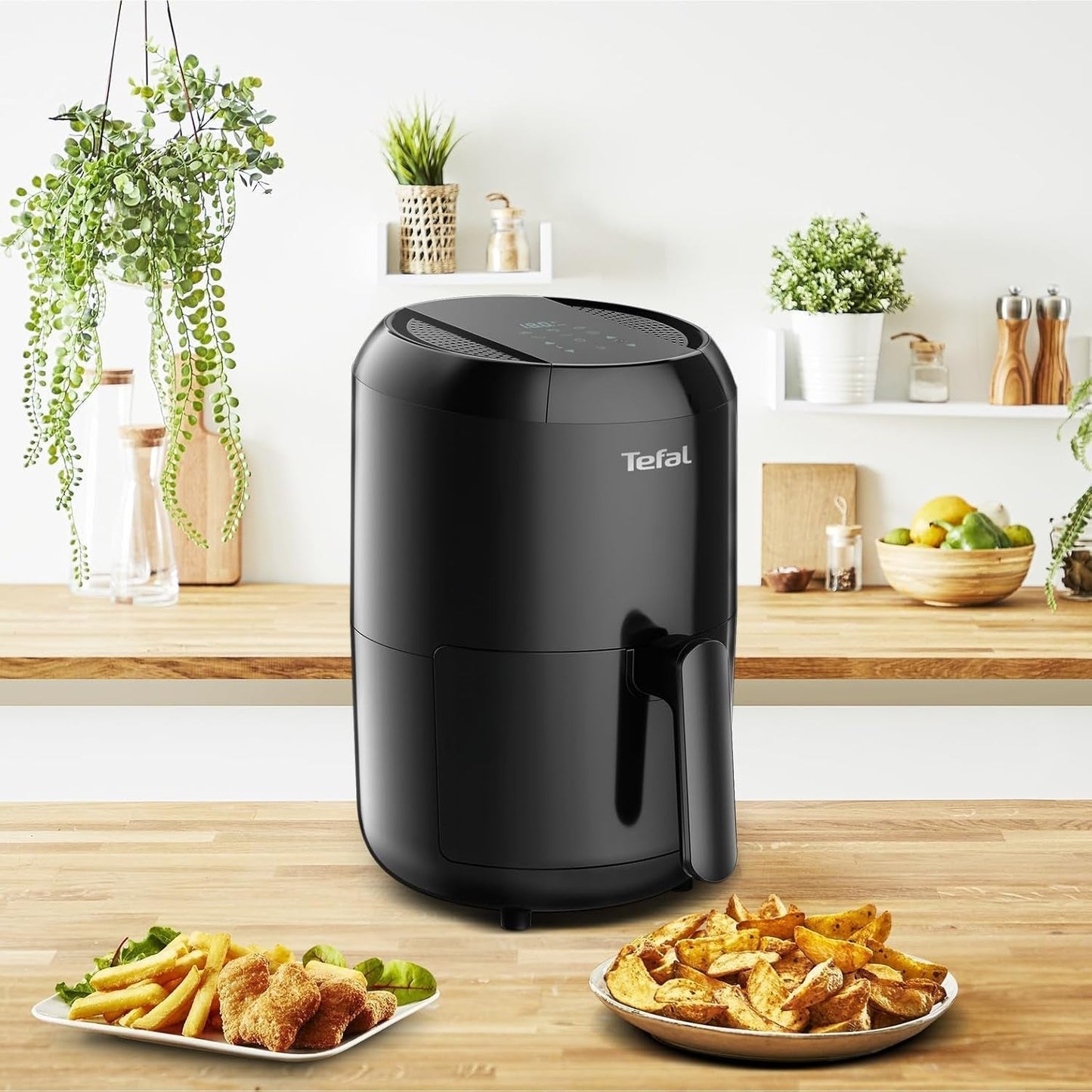 Tefal EY3018 Easy Fry Kompakt varmluftsfritös, 1,6L, 6 matlagningsprogram Hushållsapparater Naty Shop