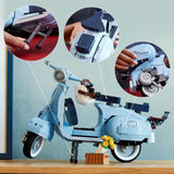 LEGO Icons Vespa 125, byggbar motorcykelmodell, vintage italiensk skoter, modellsats för vuxna, displayplagg som rumsdekoration, presenter för kvinnor och män 10298 Byggsatser Besuche den LEGO-Store