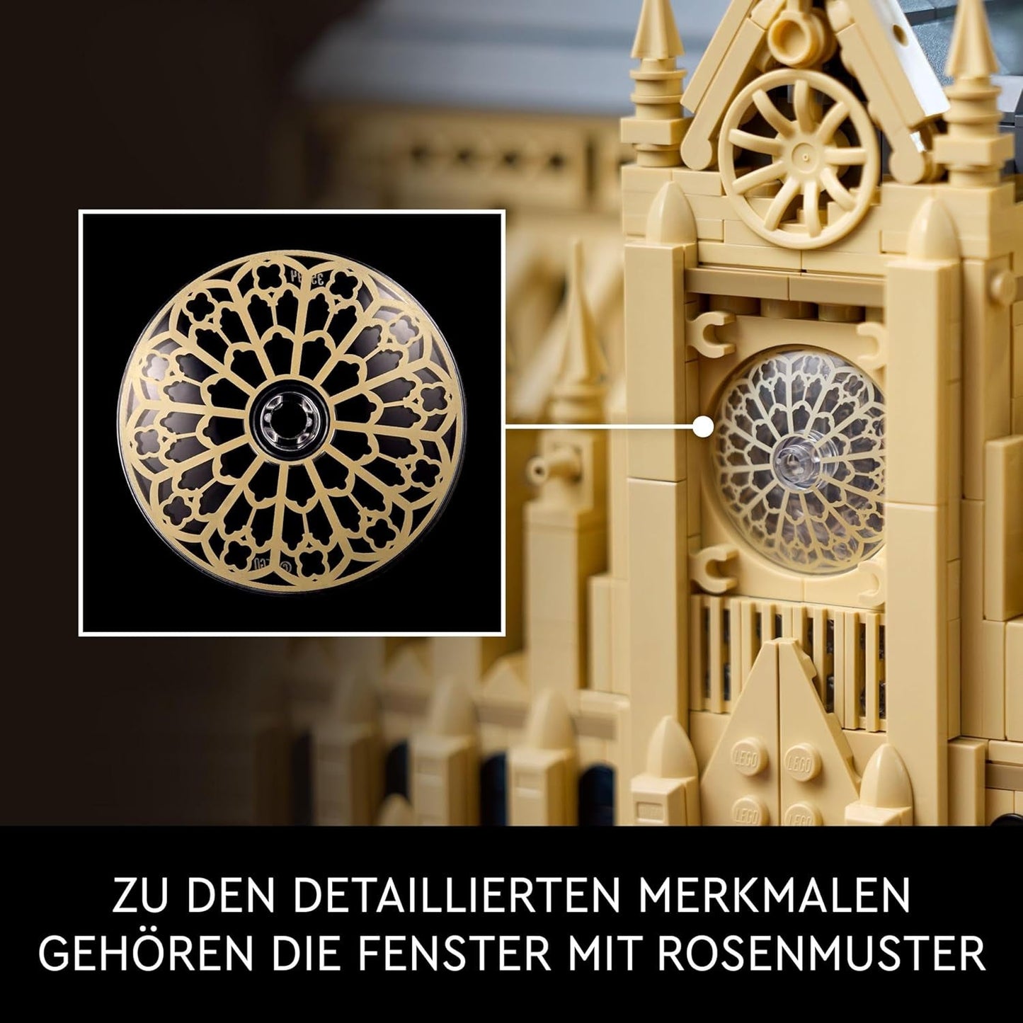 LEGO Architecture Notre-Dame De Paris, Samlarföremål för vuxna, Frankrike Souvenir, Present för kvinnor, män, Globetrotters och alla historieentusiaster, Arkitektonisk modell 21061 Byggset Besuche den LEGO-Store