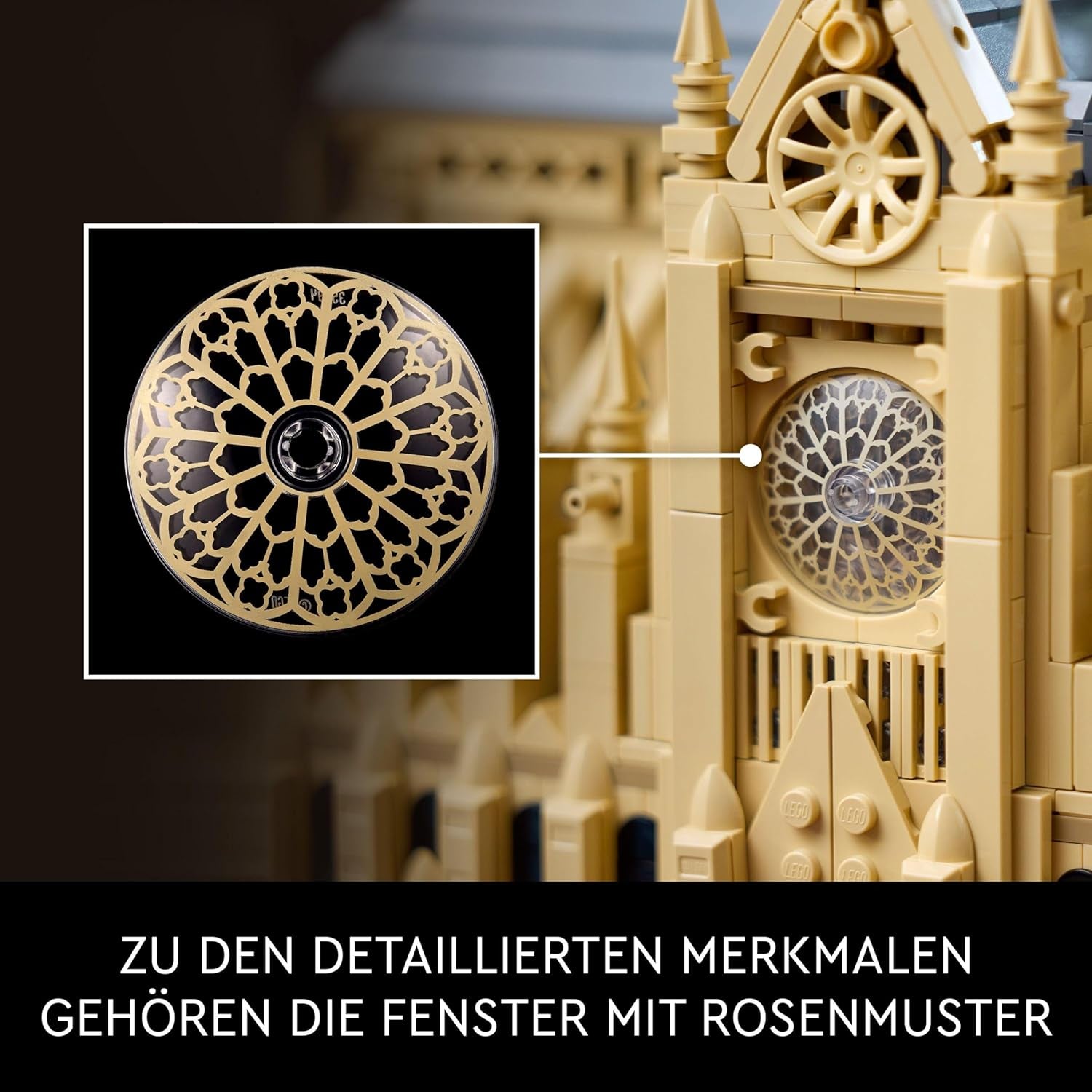 LEGO Architecture Notre-Dame De Paris, Samlarföremål för vuxna, Frankrike Souvenir, Present för kvinnor, män, Globetrotters och alla historieentusiaster, Arkitektonisk modell 21061 Byggset Besuche den LEGO-Store