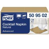 Tork nature cocktailservett med förtryckt miljösymbol, 200 servetter, 509502