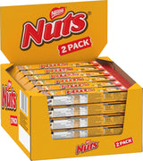 NESTLÉ Chocolate Bars 2Pack, klassikerna med hela hasselnötter och kola täckta med mjölkchoklad, förpackning om 24 (24 x 2 x 30g)