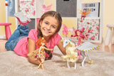 Simba 109480093 - Mia and Me Unicorn Onchao, Med rörliga vingar, hårspännen, stylingborste, lekhäst, ponny, Centopia, från 3 år, rosa Naty Shop Dolls