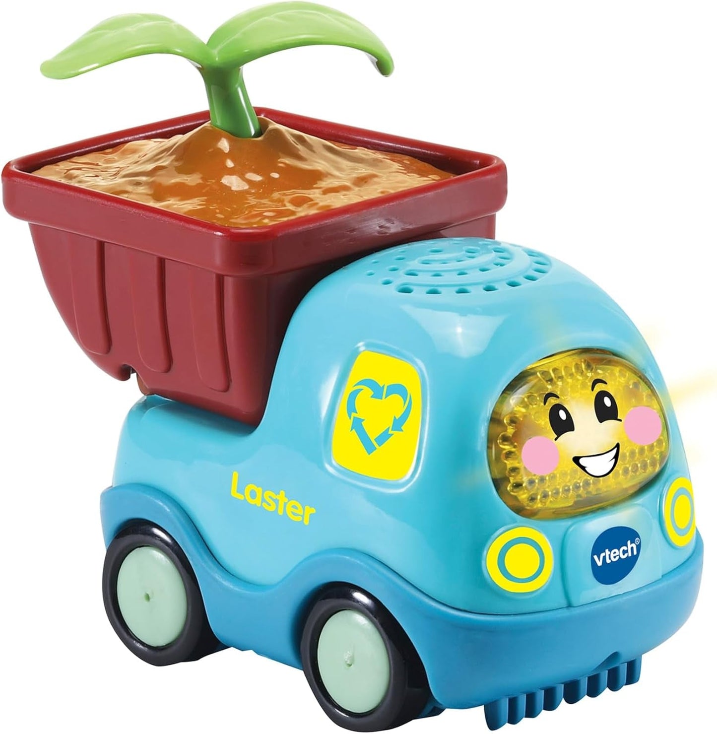 Vtech TUT TUT Baby Flitzer - Lastbil av bioplast - Leksaksbil med musik, ljusknapp, intressanta meningar och ljud - För barn 1-5 år Bebe Toys Naty Shop Standardtitel