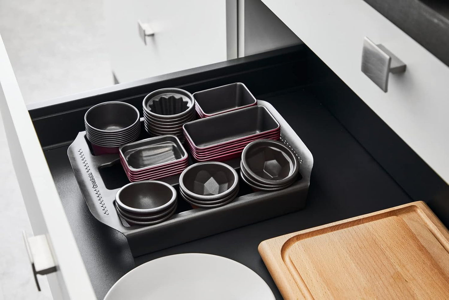 Tefal Creabake J3040104 Kuchenform, 9 Mulden, Antihaftbeschichtung, Austauschbar, Perfektes Backen, Kreative Und Leckere Rezepte, Nicht Compaible Mit Cake Factory, Creabake Formar och bakplåtar Naty Shop