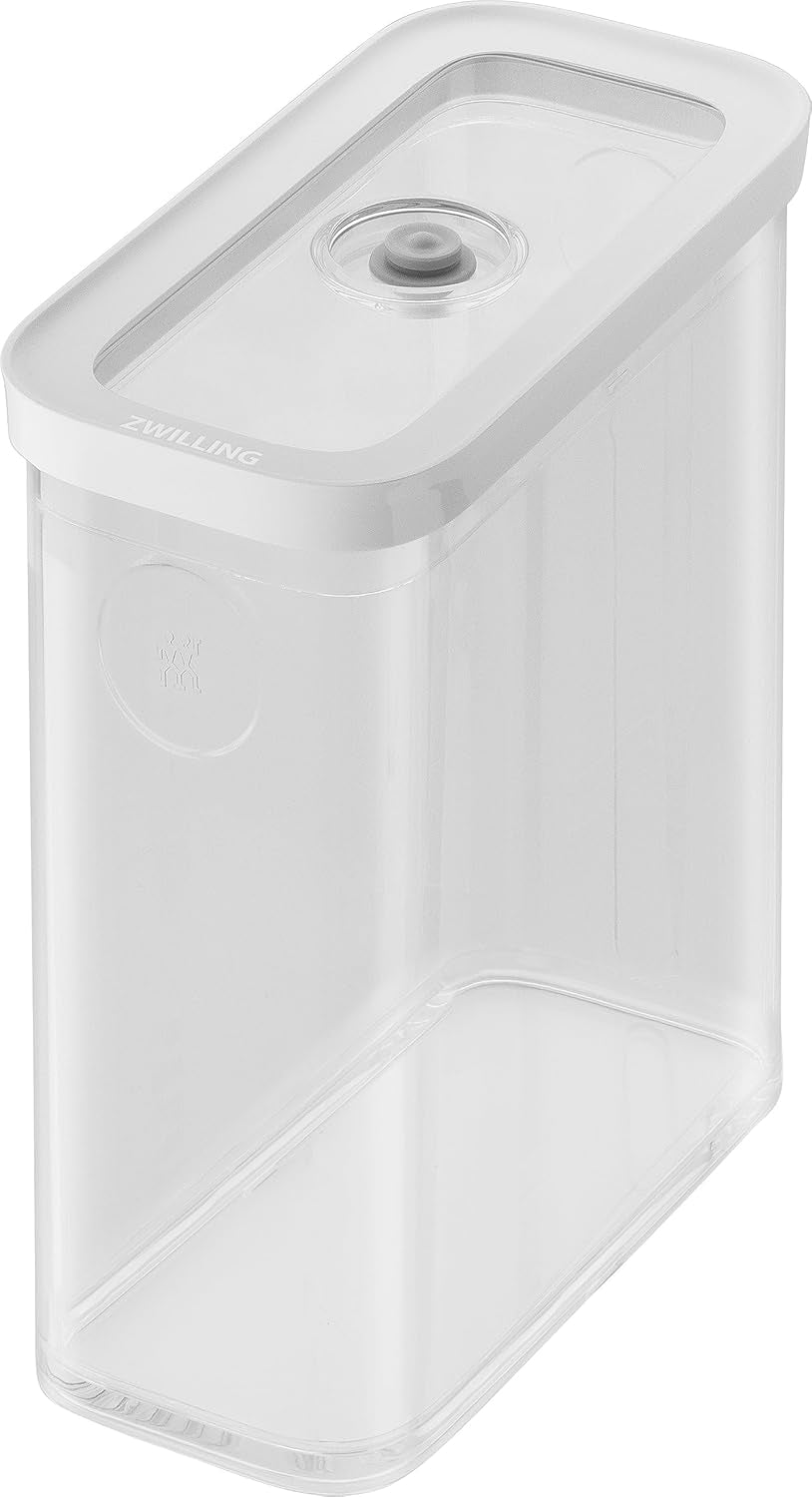 ZWILLING FRESH & SAVE CUBE Box, storlek 2M, modulär och stapelbar förvaringslåda, hermetisk och tömbar förvaring, diskmaskinssäker, transparenta matförvaringslådor Naty Shop 3M