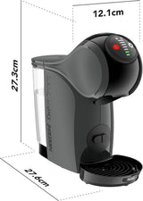 NESCAFÉ DOLCE GUSTO DeLonghi Dolce Gusto Genio S EDG226.A, Kapselespressomaskin inklusive 3 kapslar, kompakt design, justerbar droppbricka, 0,8 l, avtagbar vattentank, 1470 W, antracit