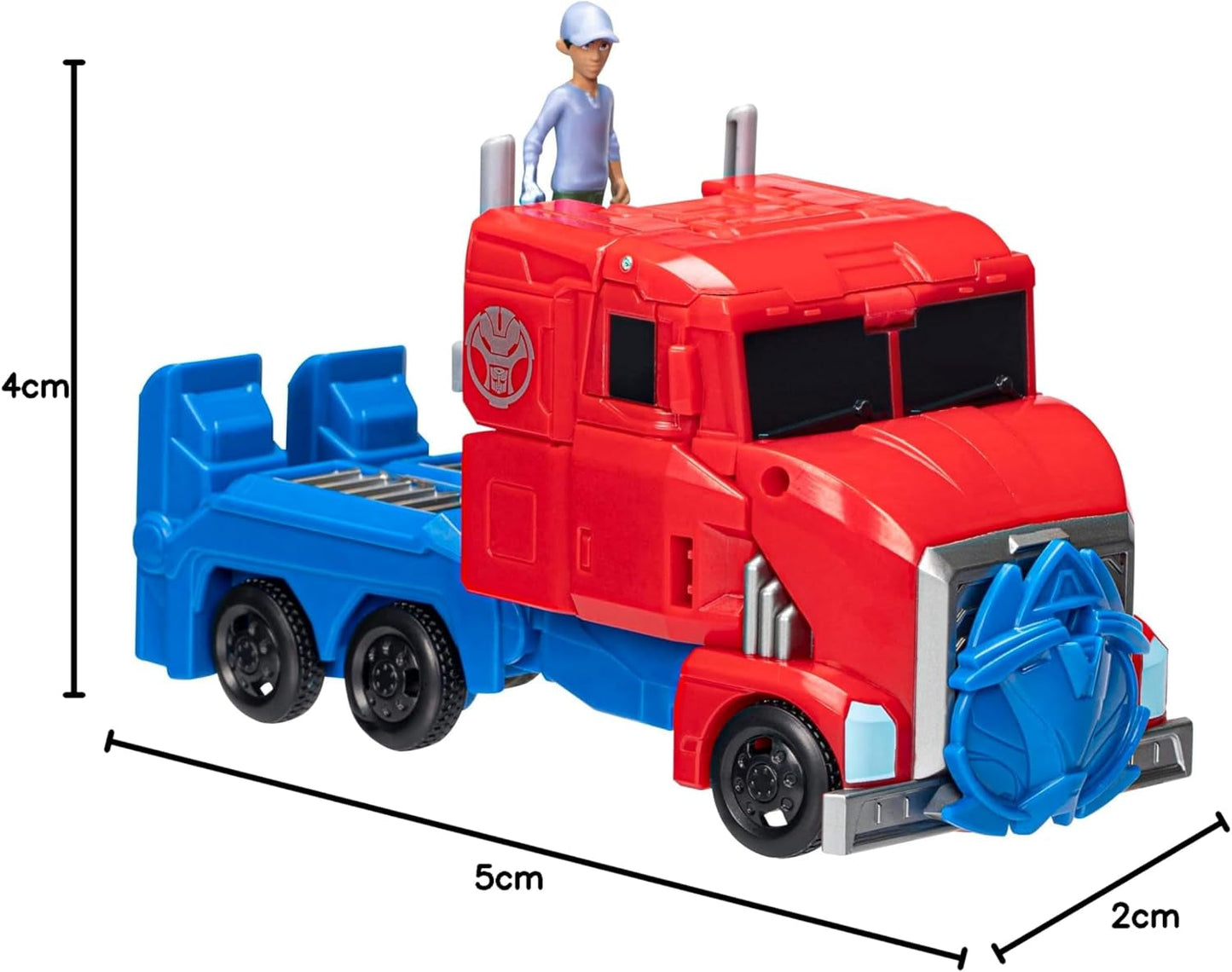 Transformers Earthspark Spin Changer Optimus Prime Figure (20cm) med Robby Malto Figure (5cm) från 6 Action Figures Naty Shop