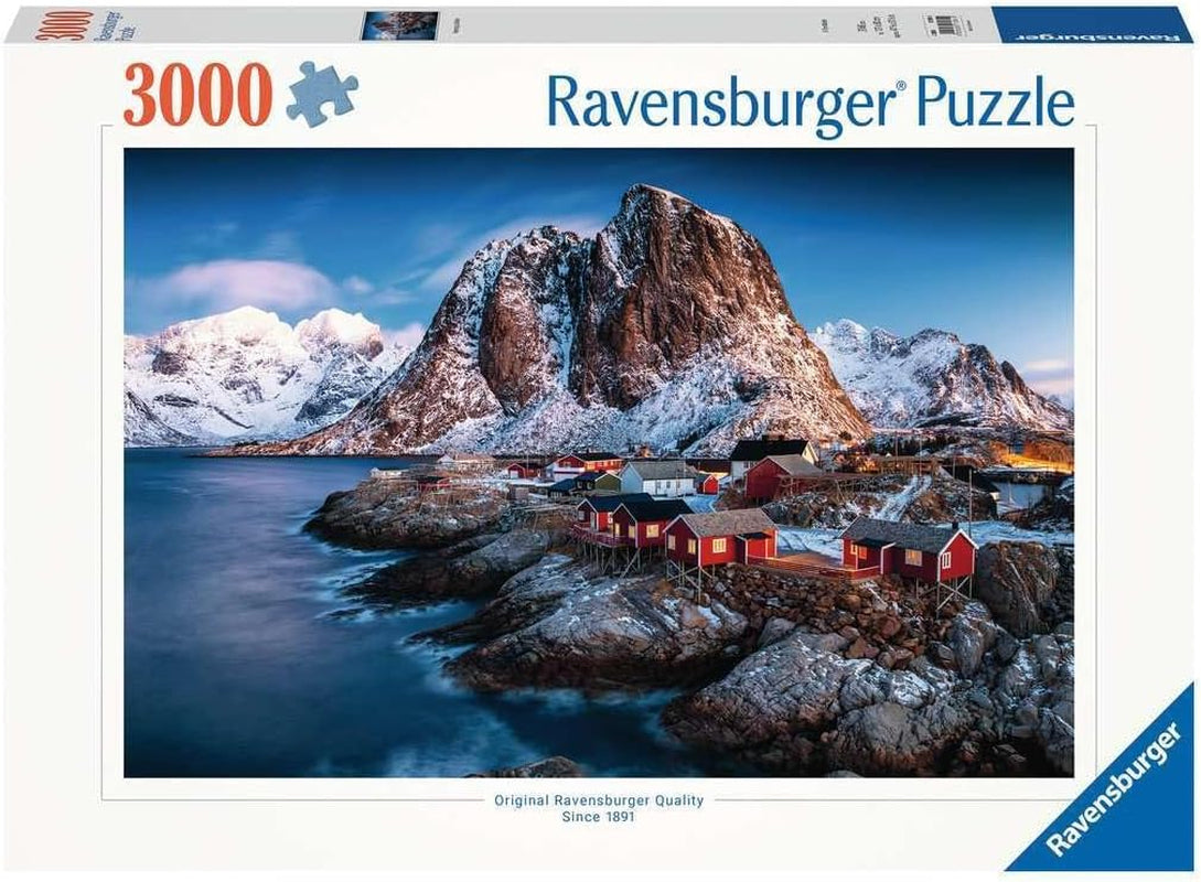 Ravensburger Puzzle 17081 - Hamnoy, Lofoten - 3000 bitars pussel för vuxna och barn från 14 år, Norge landskapspussel Pussel Naty Shop Hamnoy, Lofoten
